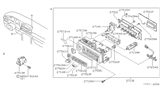 Diagram for 1996 Nissan Altima A/C Switch - 27515-2B001