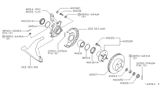 Diagram for 1994 Nissan Stanza Steering Knuckle - 40015-0E000