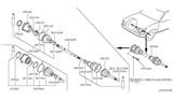 Diagram for Nissan Hardbody Pickup (D21U) CV Boot - 39741-05U26