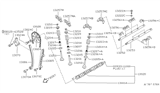 Diagram for 1997 Nissan Hardbody Pickup (D21U) Timing Chain Guide - 13091-40F15