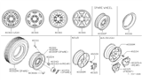 Diagram for Nissan Hardbody Pickup (D21) Wheel Cover - 40343-31G00
