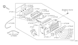 Diagram for 1999 Nissan Maxima A/C Switch - 27510-1L000