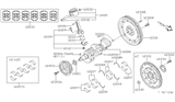 Diagram for Nissan Crankshaft Thrust Washer Set - 12280-31U00
