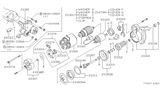 Diagram for 1998 Nissan Maxima Starter Drive Gear - 23357-31U00