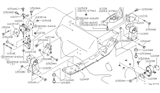 Diagram for Nissan Maxima Engine Mount Bracket - 11320-40U01