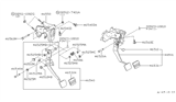 Diagram for Nissan Maxima Brake Pedal - 46501-40U15