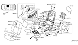 Diagram for 2022 Nissan Rogue Sport Seat Cover - 87320-6MA0A