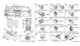 Diagram for 2019 Nissan Rogue Sport Ignition Switch - 25150-4BA0A