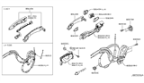 Diagram for 2022 Nissan Rogue Sport Door Latch Assembly - 80500-6MA0A