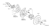 Diagram for 2019 Nissan Rogue Sport Wheel Bearing - 43202-4CE0A