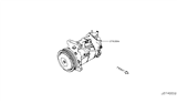 Diagram for 2021 Nissan Rogue Sport A/C Compressor - 92600-6MA0A