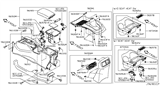 Diagram for Nissan Rogue Sport Center Console Base - 96910-6MM0B