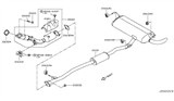 Diagram for 2019 Nissan Rogue Sport Tail Pipe - 20100-6MA0A
