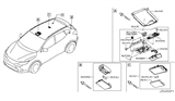 Diagram for 2018 Nissan Rogue Sport Dome Light - 26430-3TA9A