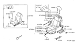 Diagram for 1995 Nissan 200SX Seat Motor - 87451-1M300