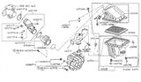 Diagram for 1995 Nissan Sentra Air Duct - 16554-F4300