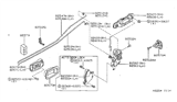 Diagram for Nissan 200SX Door Latch Cable - 82608-0M000
