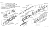 Diagram for 2001 Nissan Frontier Needle Bearing - 32264-V5202