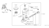Diagram for Nissan 240SX Brake Master Cylinder Reservoir - 46010-72F21
