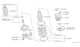 Diagram for 1995 Nissan 240SX Coil Springs - 54010-70F11