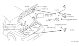 Diagram for 1996 Nissan 240SX Tailgate Lock - 84630-65F00