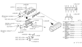 Diagram for Nissan 240SX Intake Manifold Gasket - 14035-5C000