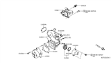 Diagram for 2021 Nissan Altima Thermostat Housing - 11060-6CA0A