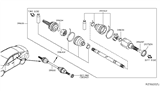 Diagram for 2021 Nissan Altima Axle Shaft - 39600-6CA0A