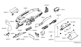Diagram for Nissan Altima Glove Box - 68500-6CA0B
