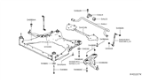 Diagram for Nissan Altima Sway Bar Kit - 54611-6CA0A