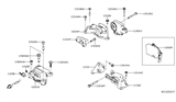 Diagram for 2021 Nissan Altima Motor And Transmission Mount - 11210-6CA0A