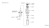 Diagram for 2021 Nissan Altima Coil Spring Insulator - 54320-6CA0A