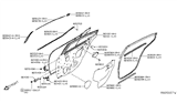 Diagram for 2020 Nissan Altima Door Seal - 82830-6CA0A