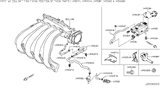 Diagram for 2009 Nissan Maxima Fuel Line Clamps - 16439-ZN50A