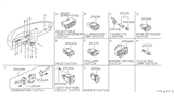 Diagram for 1994 Nissan Maxima Dimmer Switch - 25560-6E020