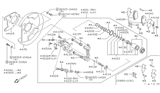 Diagram for Nissan Maxima Brake Caliper Bracket - 44155-97E01