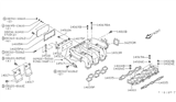 Diagram for 1989 Nissan Maxima Intake Manifold - 14003-85E00