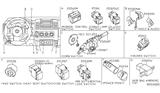 Diagram for 2006 Nissan Pathfinder Cruise Control Switch - 25550-EA004