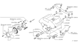 Diagram for 2012 Nissan Pathfinder Water Pump Gasket - 21049-ZL80C