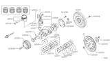 Diagram for Nissan Frontier Rod Bearing - 12111-EA200