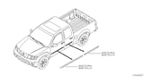 Diagram for 2010 Nissan Frontier Door Moldings - 82870-EA59E