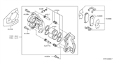 Diagram for 2014 Nissan Xterra Brake Pad Set - 41060-ZP025