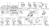 Diagram for 2014 Nissan Frontier Wiper Switch - 25560-9BH3A