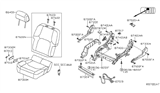 Diagram for 2020 Nissan Frontier Seat Cushion - 87300-9AL1A