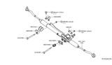 Diagram for Nissan Rack & Pinion Bushing - 54445-EA001