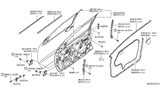 Diagram for Nissan Frontier Weather Strip - 80830-EA00A