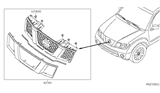 Diagram for 2010 Nissan Frontier Grille - 62310-9BA0A