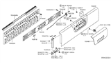 Diagram for 2008 Nissan Frontier Tailgate Lock - 90503-EA800
