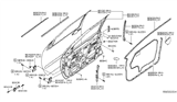 Diagram for 2006 Nissan Pathfinder Body Mount Hole Plug - 64899-EA000