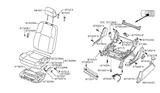 Diagram for 2014 Nissan Frontier Seat Cushion - 87350-9BK5A